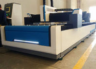 Efisiensi Tinggi CNC Laser Steel Cutting Machine, 1000W 1500 X 6000mm Laser Cutter Industri