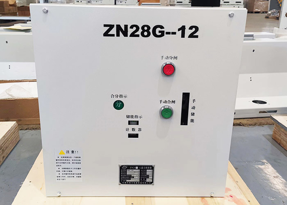 ZN28G - 12 Pemutus Sirkuit Vakum Dalam Ruangan Tiga Fase AC 50HZ 12KV Nilai Tegangan