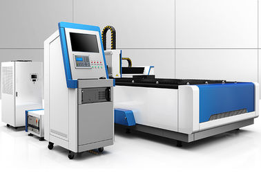 500W Fiber CNC Laser Cutting Machine 1500 X 3000mm Dengan Racus IPG Laser Source