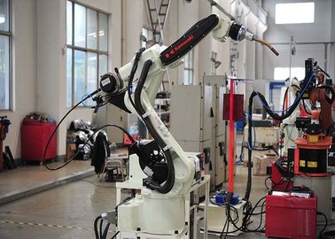 Sistem Pengelasan Robotik untuk Kerangka Sepeda Listrik / Sepeda Motor RWS Seri Stasiun Pengelasan Robotik dengan 6 Axis Kawasaki Robot Arm