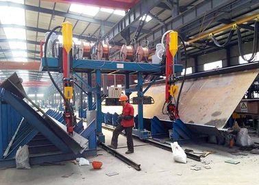 2000mm Web Tinggi H Beam Line, Otomatis T Type SAW H Beam Cutting Machine