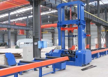 Jalur Produksi Hidrolik H Beam Pemusatan Otomatis 2500mm Ketinggian Web 9.5 KW Input