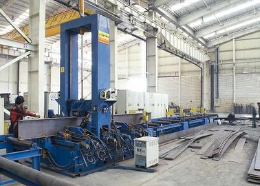 Heavy Duty H Beam Line Produksi 200-800mm Flange Plate Lebar Vertikal