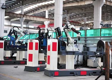 Suku Cadang Mobil Mesin Las Otomatis, LED Warna Layar Sentuh Perlengkapan Las Robot