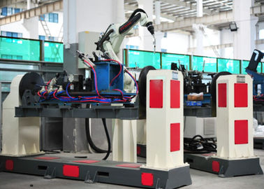 Suku Cadang Mobil Mesin Las Otomatis, LED Warna Layar Sentuh Perlengkapan Las Robot