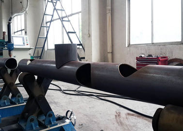 CNC4 Api Plasma Tabung Cutting Machine Tegangan Disesuaikan 200-1400mm Diameter Pipa