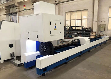 Raycus IPG CNC Pipe Cutting Machine 1000W Merah Hitam Efisiensi Tinggi FL-30-1000W