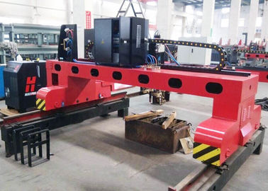 CNC-4000X12000 Gantry Type Gas dan Plasma Cutting Machine 1 Gas Torch 1 Plasma Torch
