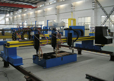 2 Gas Torch Gantry CNC Mesin Pemotong Gas Plasma 1 Plasma Torch Multi Bahasa Operasi