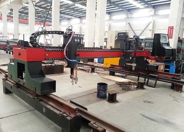 Pelat Baja Logam Gantry CNC Plasma Mesin Pemotong Api dengan Panasonic Motor