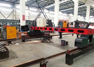 Pelat Baja Logam Gantry CNC Plasma Mesin Pemotong Api dengan Panasonic Motor