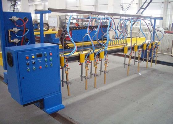 4000X8000mm Strip Gas Cutting Machine untuk H Beam Production line (9 + 1)