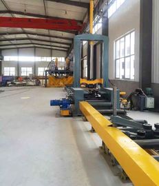Light Duty Automatic H / I Beam Spot Welding Assembly Machine dengan 350A CO2 Welding Source