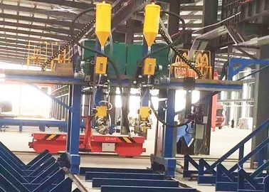 T Jenis Mesin Pengelasan Busur Terendam, 2000mm Web Tinggi H Beam Assembly Machine