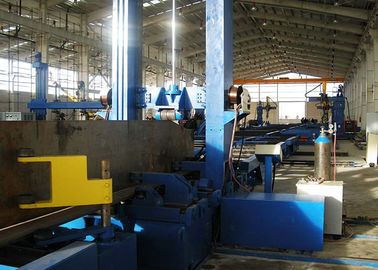 Heavy Duty H Beam Line Produksi 2000mm Tinggi Web 380V Tiga Fase 50Hz
