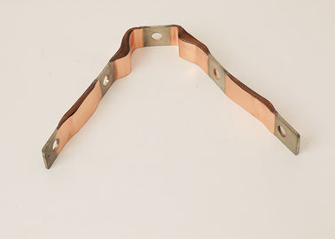 Tinggi Bumi Saat Ini Obligasi Braid Flat Connector Flex Tembaga Bare Atau Plating Berwarna
