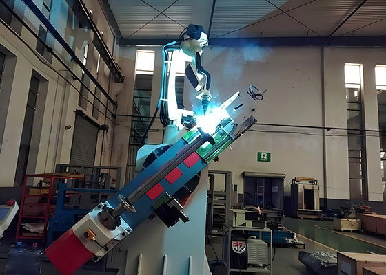 300A Campuran Sistem Pengelasan Gas Robot Untuk Eskalator Langkah Poros Diameter 0,8-1,4mm Kawat