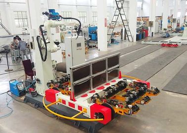 Stasiun Sistem Pengelasan Otomatis Robot Untuk Baki Aluminium / Pengelasan Palet Aluminium