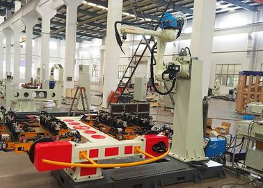 Stasiun Sistem Pengelasan Otomatis Robot Untuk Baki Aluminium / Pengelasan Palet Aluminium